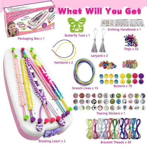 Friendship Bracelet Making Kit – DIY Craft Set for Girls 8–12