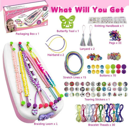 Friendship Bracelet Making Kit – DIY Craft Set for Girls 8–12